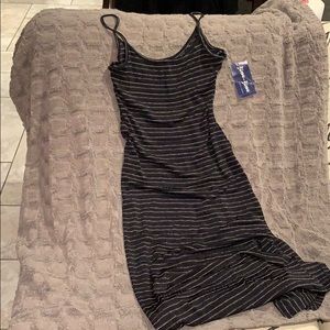 Fitted Maxi dress with side slit